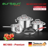Bộ nồi Eurosun INOX304- 7 món MC1803-Premium
